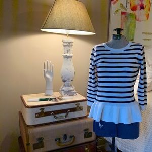 Peplum Sweater with Bow